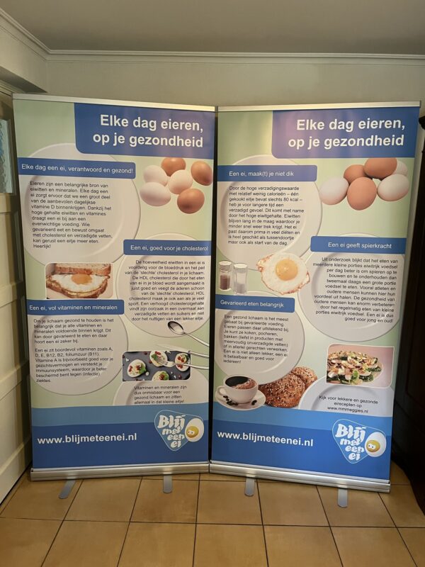 Rollup banners - elke dag eieren op je gezondheid
